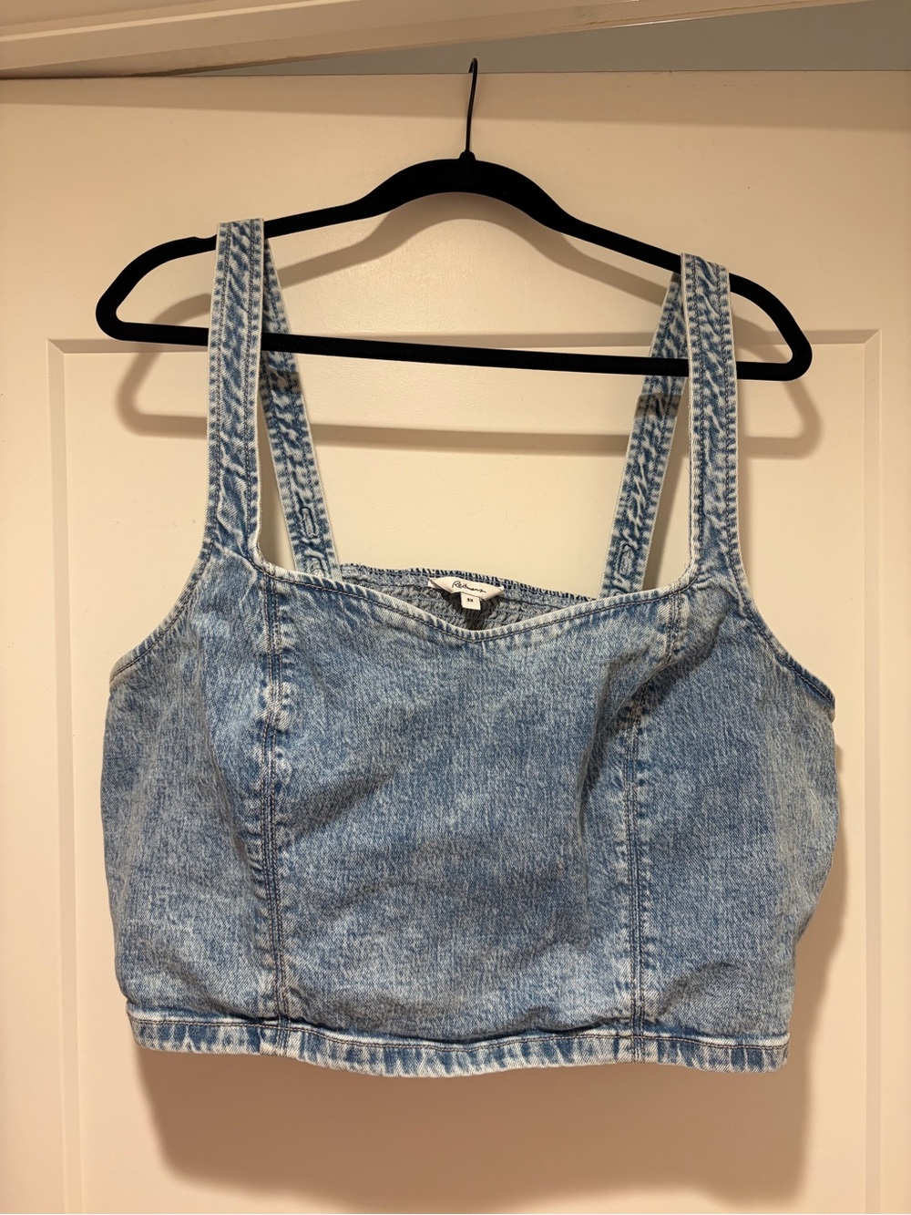 Denim Crop Tank Top